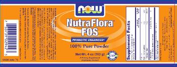 NOW NutraFlora FOS - supplement