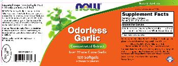 NOW Odorless Garlic - supplement