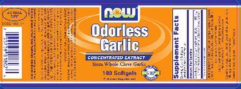 NOW Odorless Garlic From Whole Clove Garlic - supplement