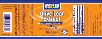 NOW Olive Leaf Extract 500 mg - supplement
