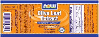 NOW Olive Leaf Extract - supplement