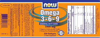 NOW Omega 3-6-9 1000 mg - supplement