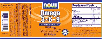 NOW Omega 3-6-9 1000 mg - supplement