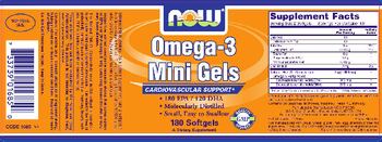 NOW Omega-3 Mini Gels - supplement