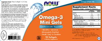 NOW Omega-3 Mini Gels - supplement