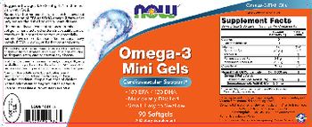 NOW Omega-3 Mini Gels - supplement