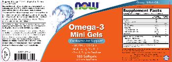 NOW Omega-3 Mini Gels - supplement
