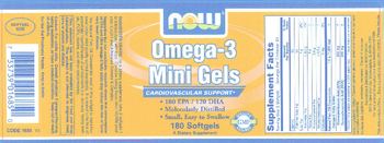 NOW Omega-3 Mini Gels - supplement