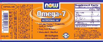 NOW Omega-7 - supplement