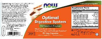 NOW Optimal Digestive System - supplement