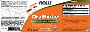 NOW OralBiotic - supplement