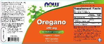 NOW Oregano 450 mg - supplement