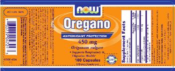 NOW Oregano 450 mg - supplement