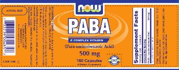 NOW PABA 500 mg - supplement