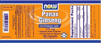 NOW Panax Ginseng 520 mg - supplement