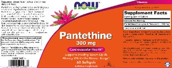 NOW Pantethine 300 mg - supplement