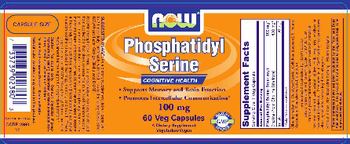 NOW Phosphatidyl Serine 100 mg - supplement