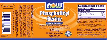 NOW Phosphatidyl Serine 100 mg - supplement