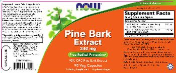 NOW Pine Bark Extract 240 mg - supplement