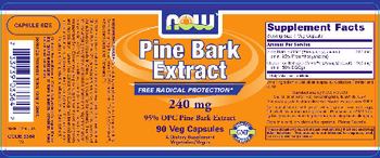 NOW Pine Bark Extract 240 mg - supplement
