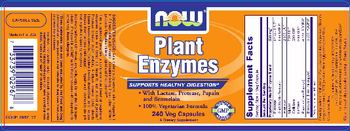 NOW Plant Enzymes - supplement