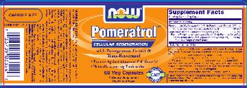 NOW Pomeratrol With Pomegranate Extract & Trans-Resveratrol - supplement