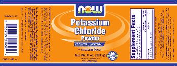 NOW Potassium Chloride Powder - supplement