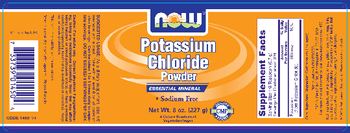 NOW Potassium Chloride Powder - supplement
