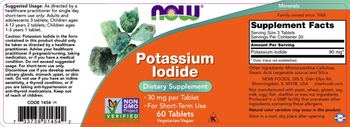 NOW Potassium Iodide - supplement