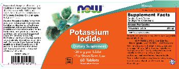 NOW Potassium Iodide - supplement