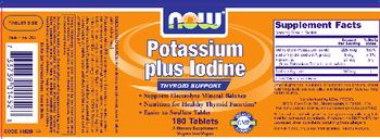 NOW Potassium Plus Iodine - supplement