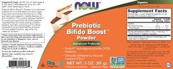 NOW Prebiotic Bifido Boost Powder - supplement