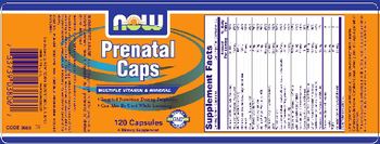 NOW Prenatal Caps - supplement
