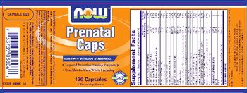 NOW Prenatal Caps - supplement