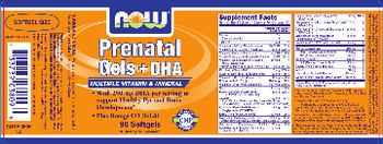 NOW Prenatal Gels + DHA - supplement