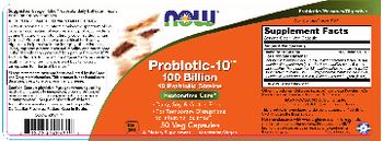 NOW Probiotic-10 100 Billion - supplement