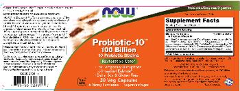 NOW Probiotic-10 100 Billion - supplement