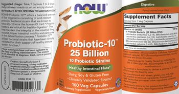 NOW Probiotic-10 25 Billion - supplement