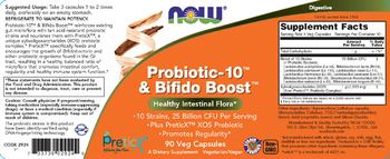 NOW Probiotic-10 & Bifido Boost - supplement