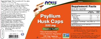NOW Psyllium Husk Caps 500 mg - supplement