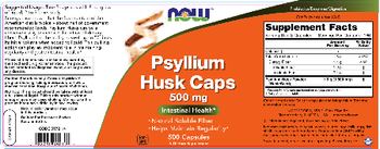 NOW Psyllium Husk Caps 500 mg - supplement