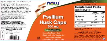 NOW Psyllium Husk Caps 500 mg - supplement