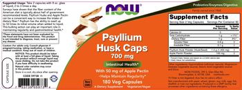 NOW Psyllium Husk Caps 700 mg - supplement