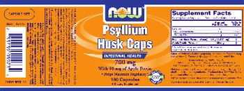 NOW Psyllium Husk Caps 700 mg - supplement