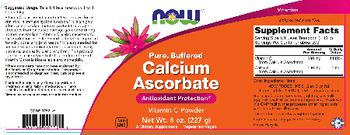 NOW Pure, Buffered Calcium Ascorbate - supplement