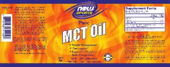 NOW Pure MCT OIl - supplement