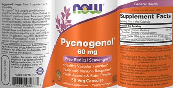 NOW Pycnogenol 60 mg - supplement