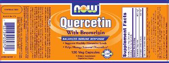 NOW Quercetin With Bromelain - supplement