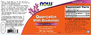 NOW Quercetin With Bromelain - supplement