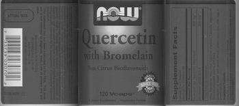 NOW Quercetin With Bromelain - supplement